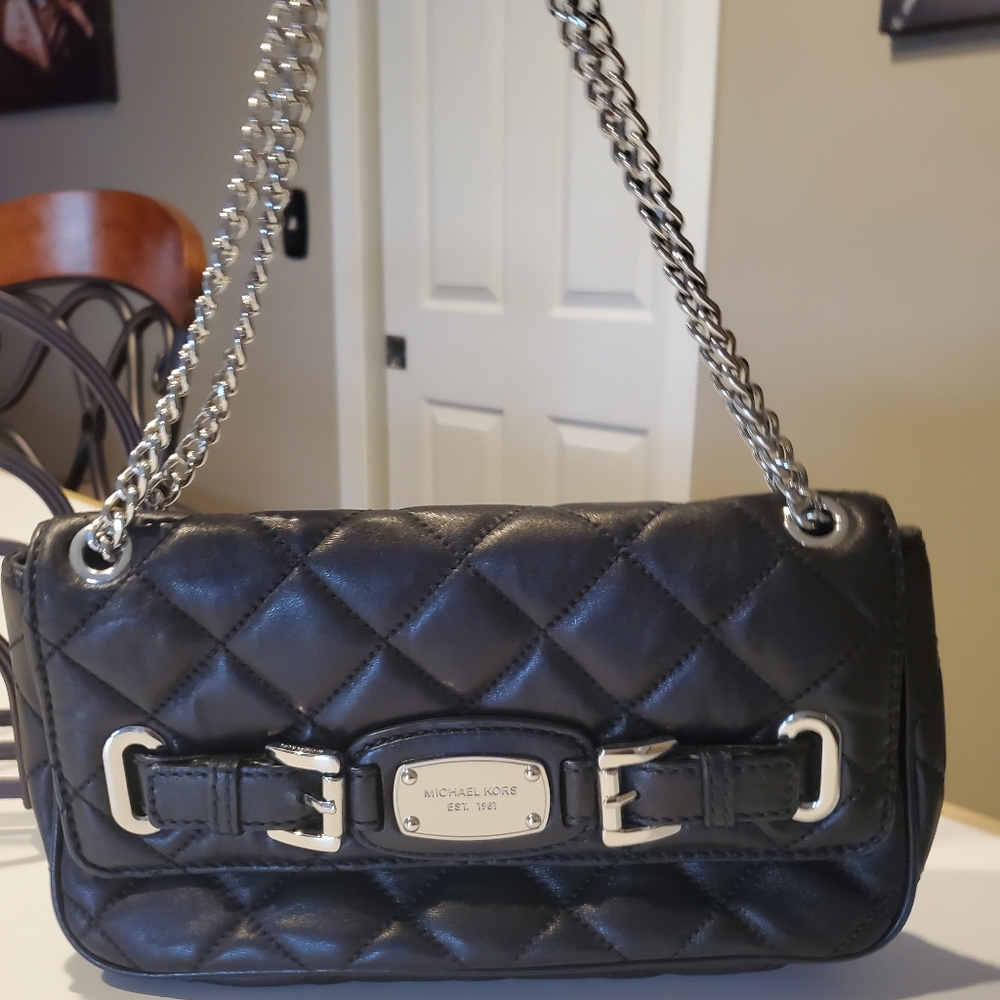 LIKE NEW Michael Kors black evening bag